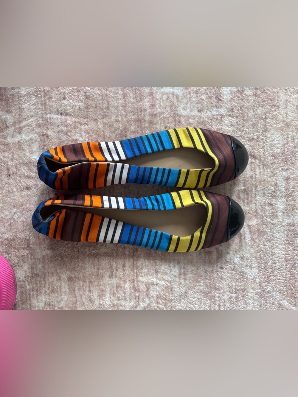 Giuseppe zanotti Striped Multicolor Women's Ballet Flats size 37